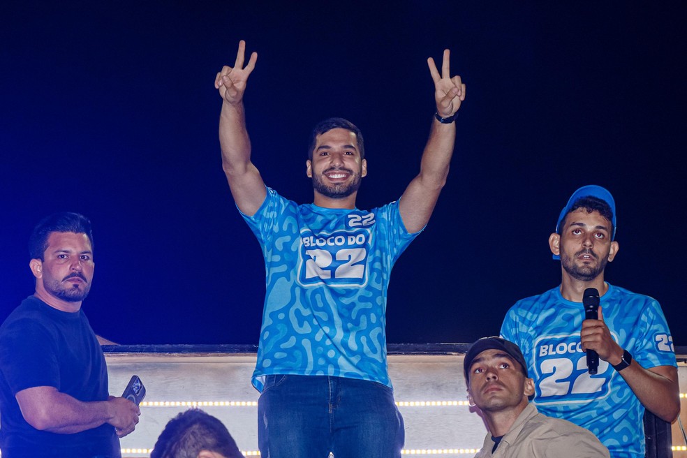 André Fernandes é eleito prefeito de Fortaleza. — Foto: Davi Rocha (Sistema Verdes Mares/SVM)