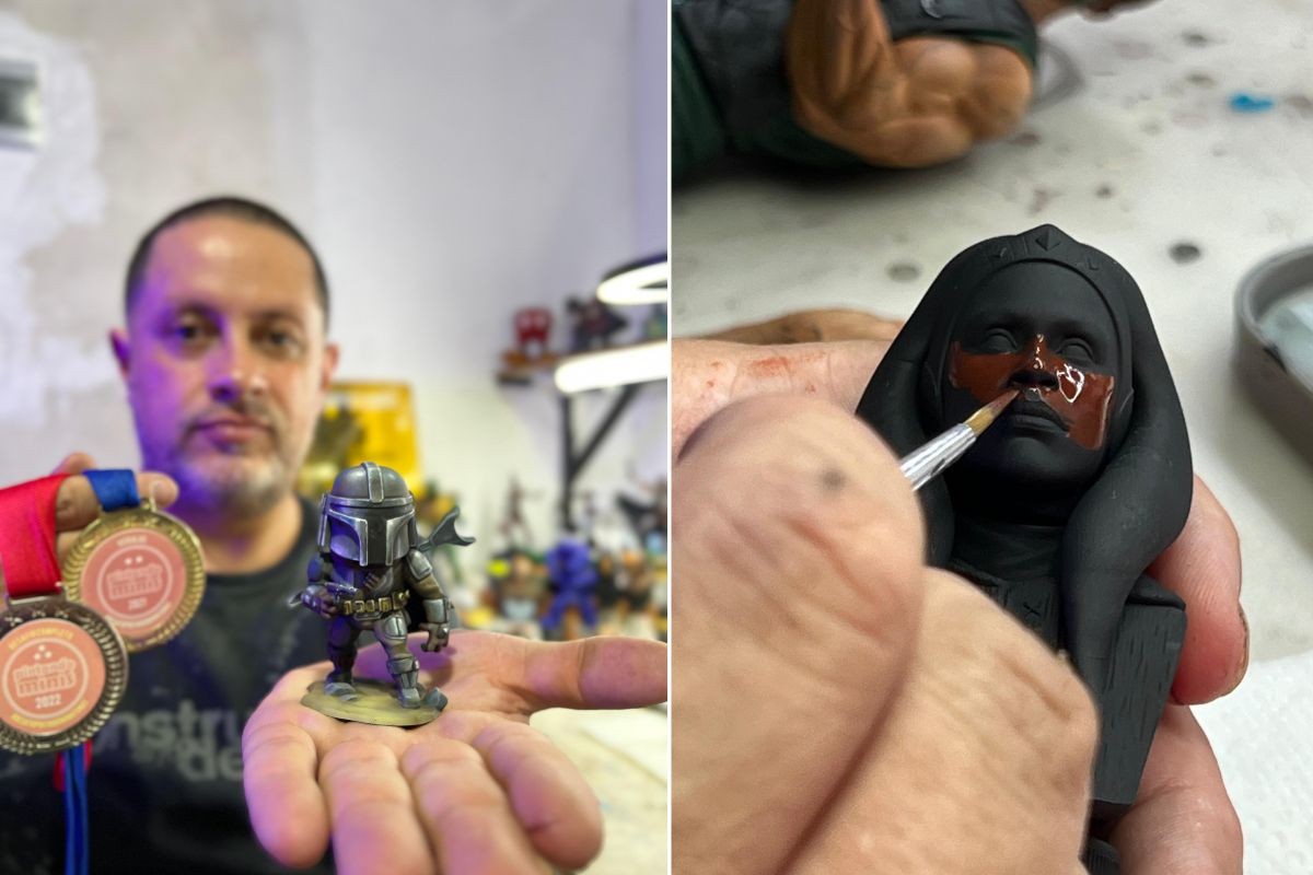 Artista faz sucesso com miniaturas 3D personalizadas de até R$ 1,5 mil em SP; veja imagens 