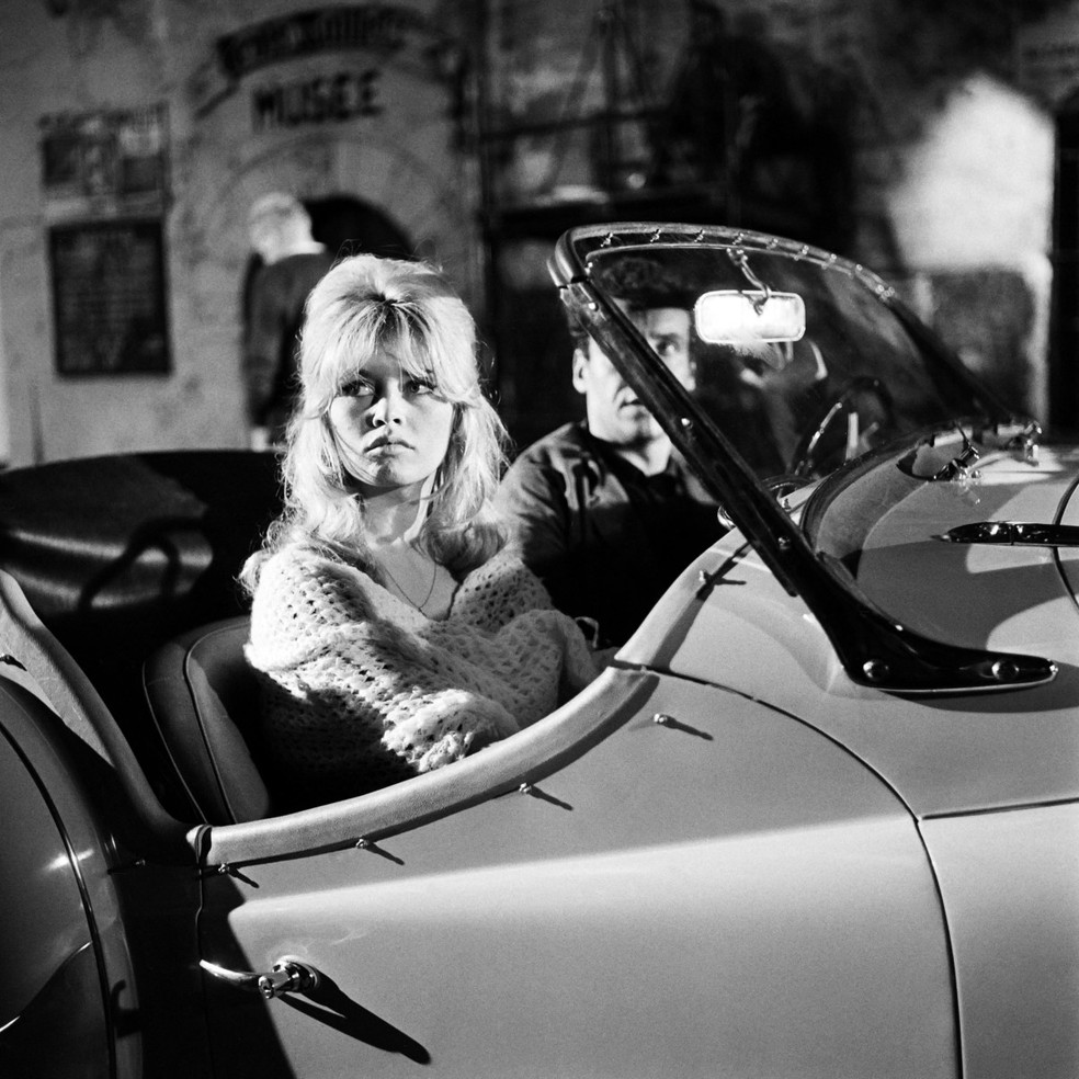 Brigitte Bardot durante as filmagens de "La verité", dirigido por G.H. Clouzot, em 23 de agosto de 1960, em Paris. — Foto: AFP