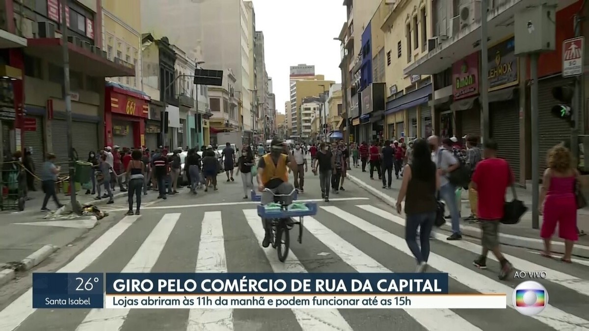 Comércio de rua reabre em São Paulo - Jornal O Globo