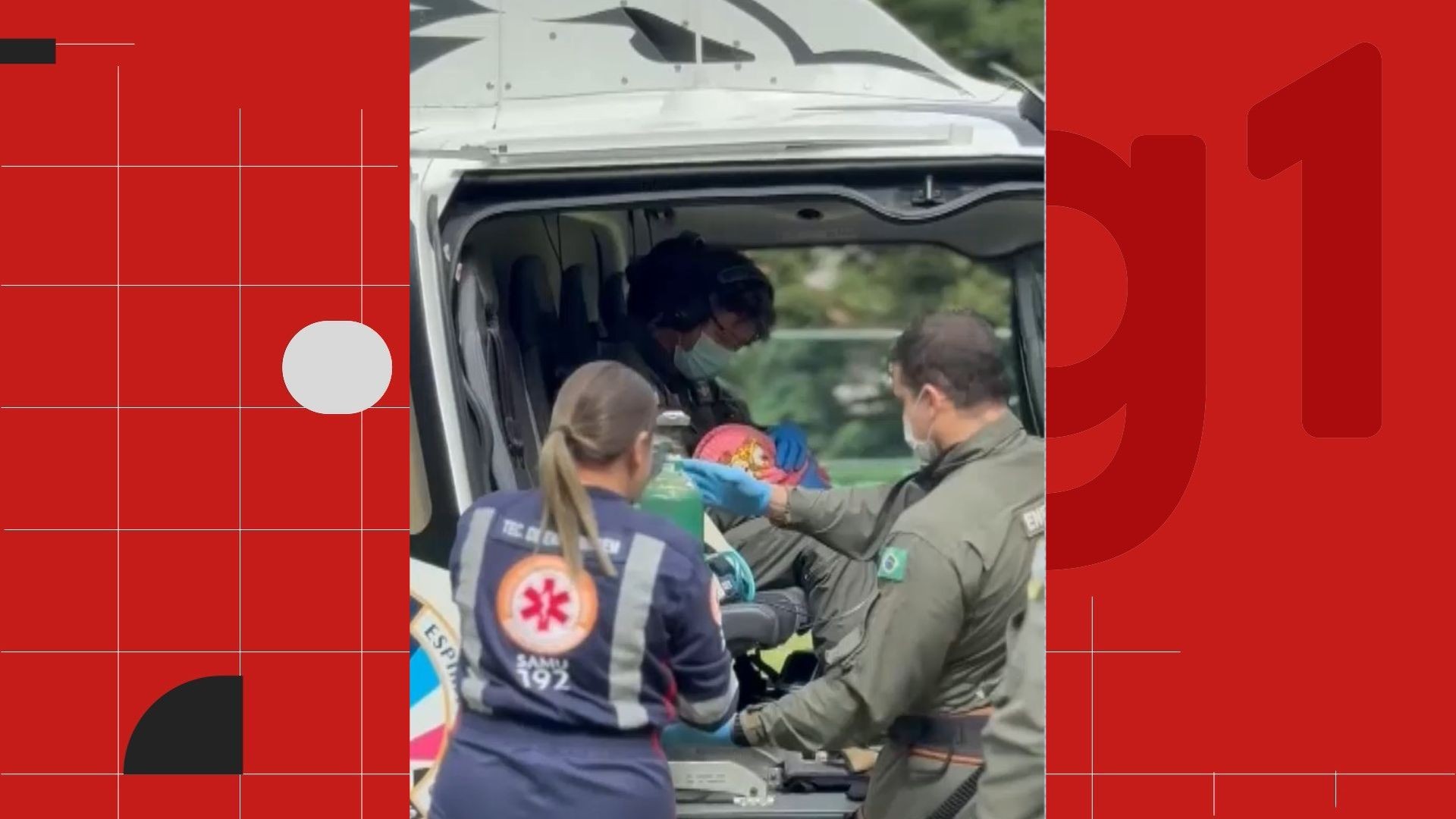 Bebê de 4 meses sofre queimaduras com café quente e é resgatada de helicóptero no ES
