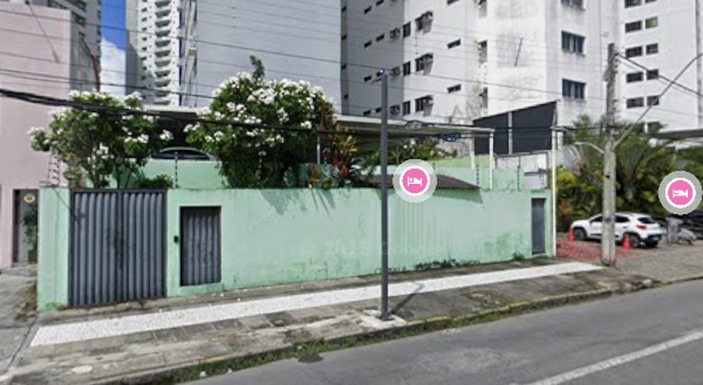 Casa à 260 metros da Praia de Pina (PE) incorporado ao patrimônio da União — Foto: Reprodução/Google Maps