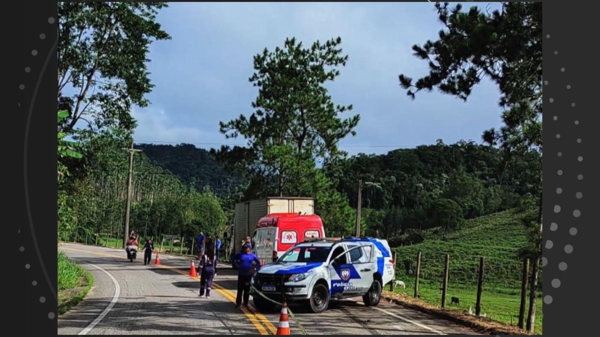 Motociclista morre após atropelar cachorro e ser atingido por caminhão no ES 