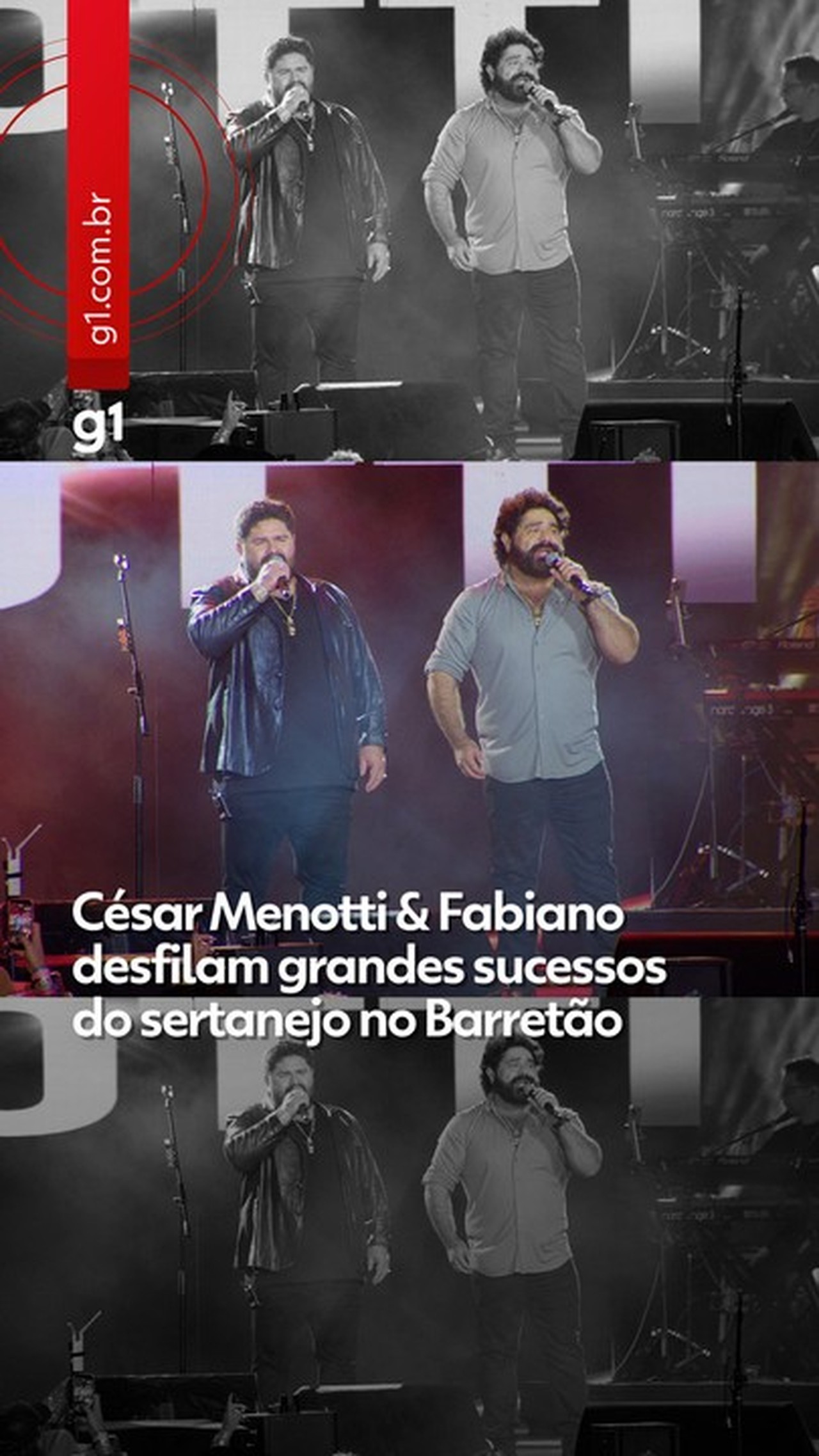 César Menotti & Fabiano desfilam sucessos e homenageiam grandes ídolos sertanejos no Barretão