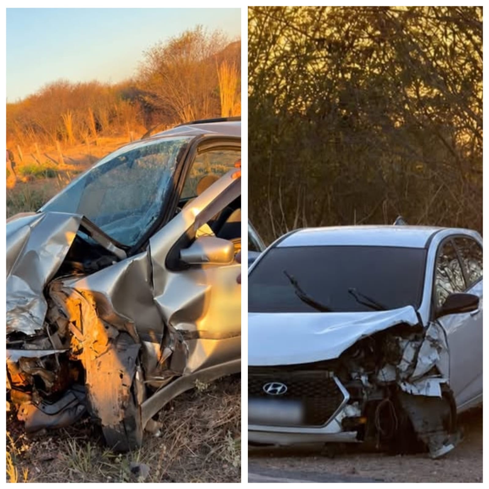 Motorista tenta ultrapassar caminhão na MGC-122 e bate em carro que seguia no sentido contrário