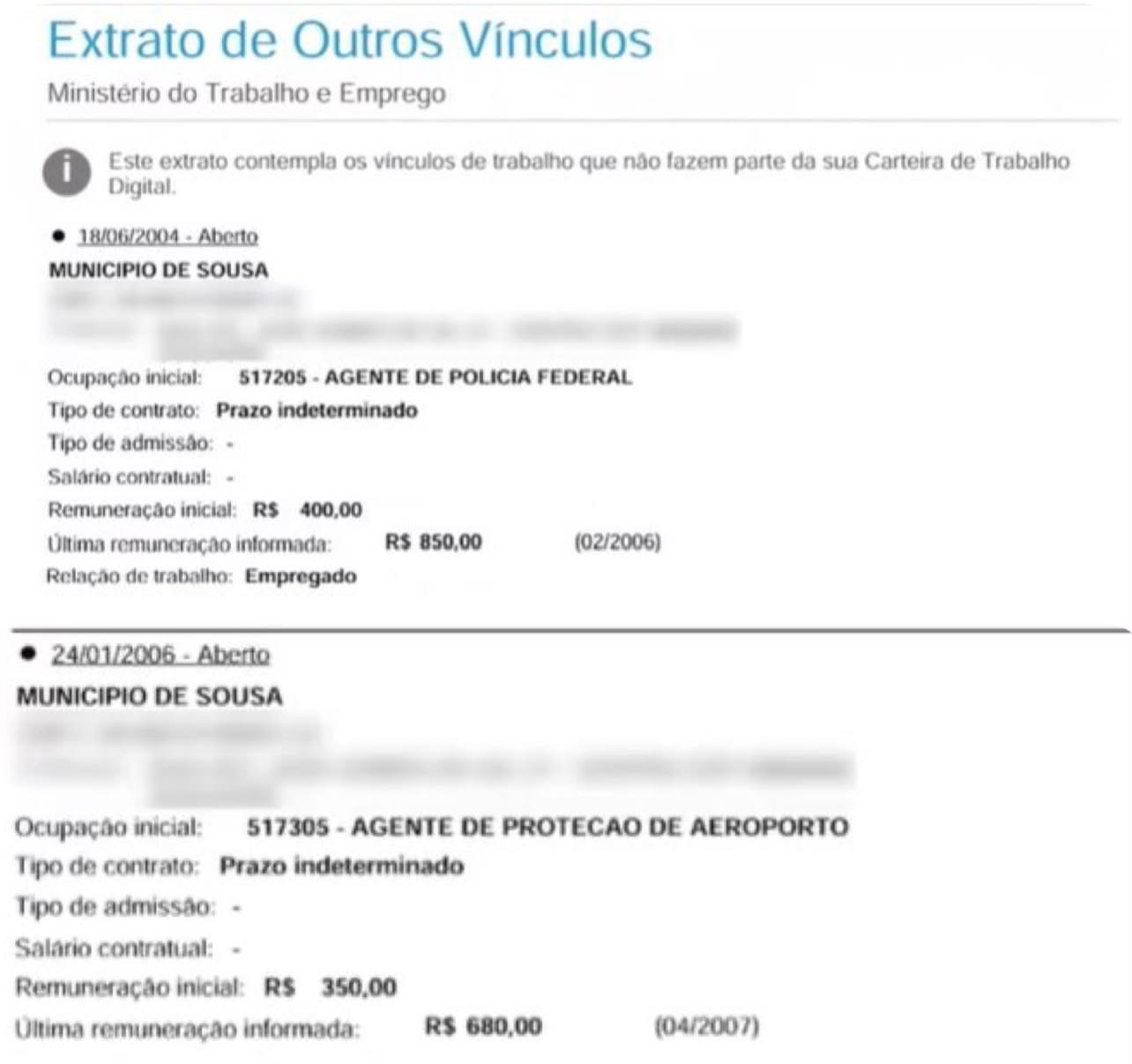 Três pessoas descobrem ser 'presidente da República' em registro da carteira de trabalho, na Paraíba