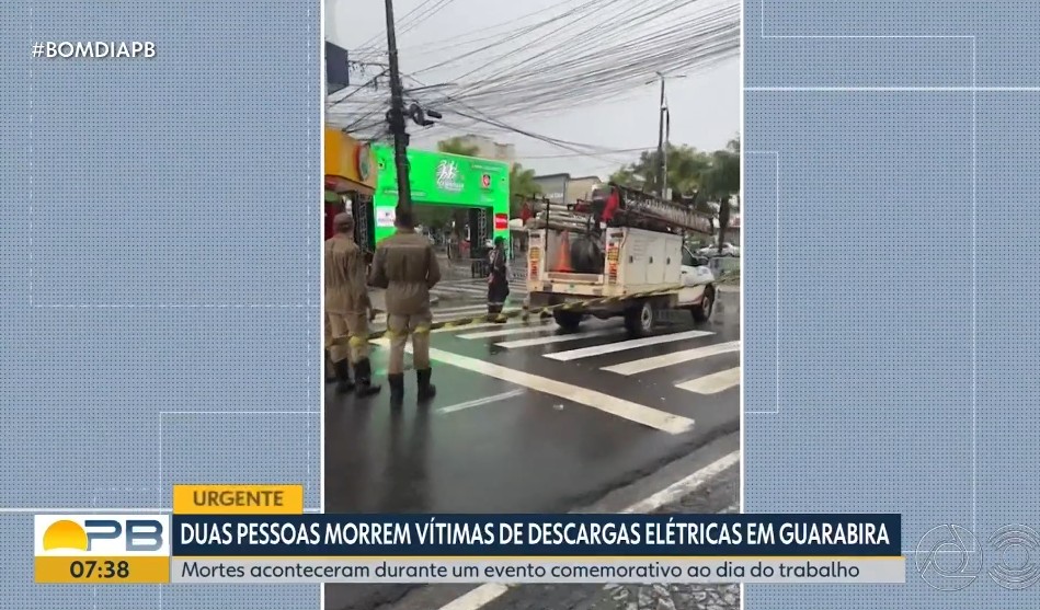Dois homens morrem eletrocutados em corrida do Dia do Trabalhador em Guarabira, PB