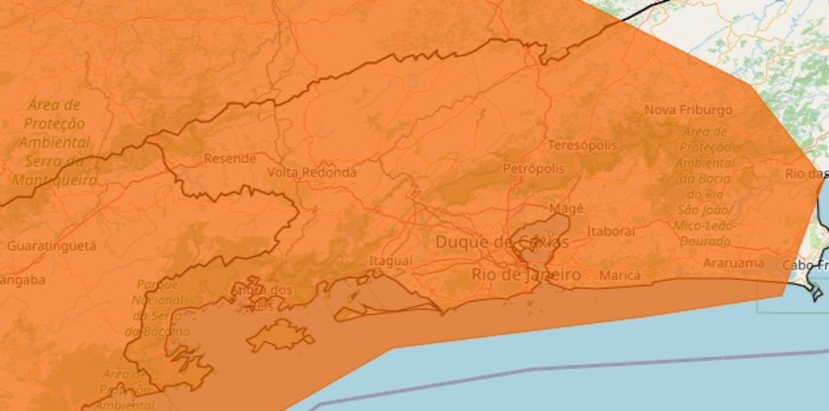 Inmet emite alerta de tempestade para cidades do Sul do Rio e Costa Verde