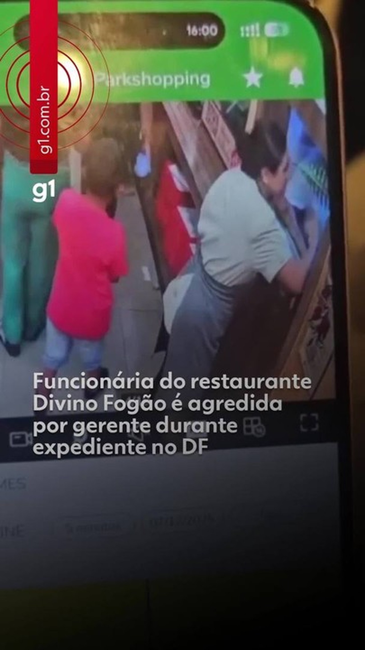 Funcionária agredida por gerente em restaurante no DF recebeu laudo de estresse pós-traumático