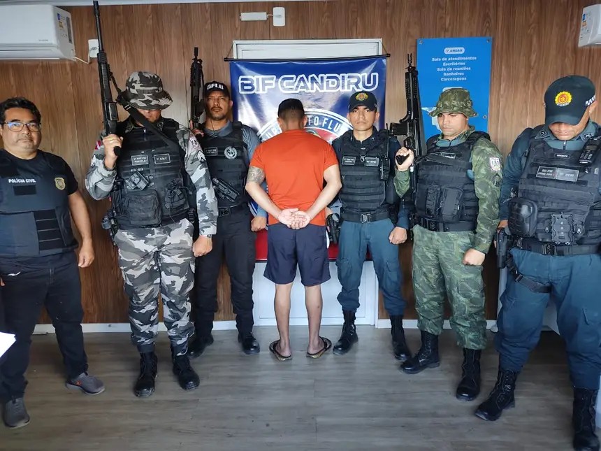 Agentes da BIF Candiru cumprem mandado de prisão e apreendem arma de fogo durante fiscalizações