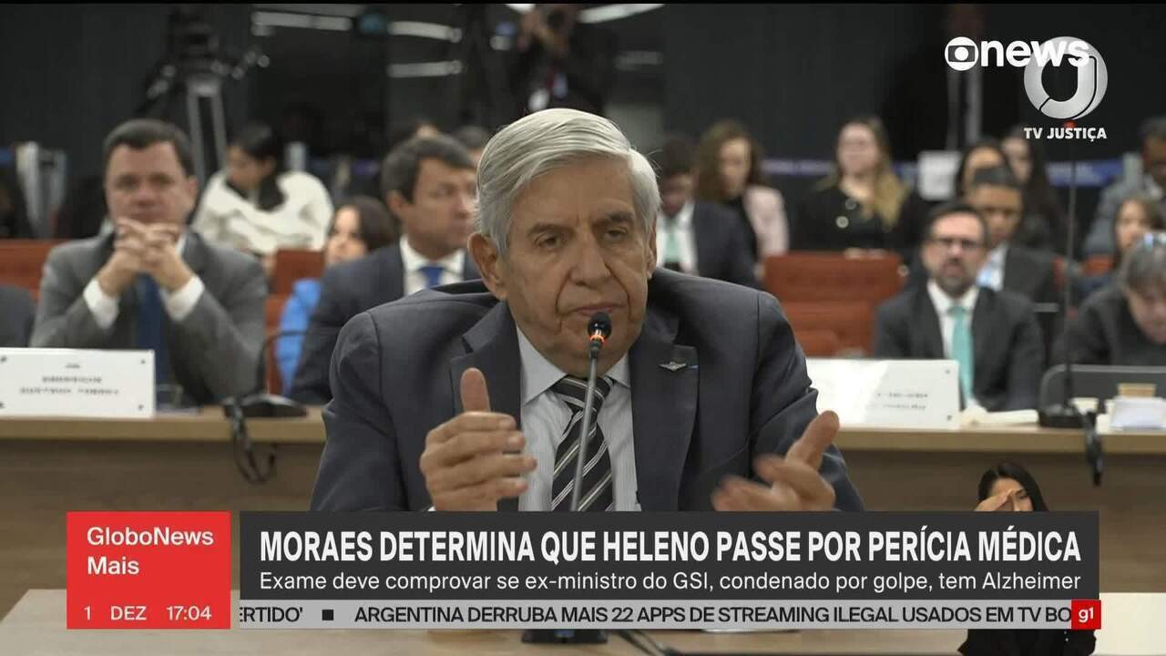 Moraes cita 'informações contraditórias' e determina perícia médica em Heleno para comprovação de Alzheimer