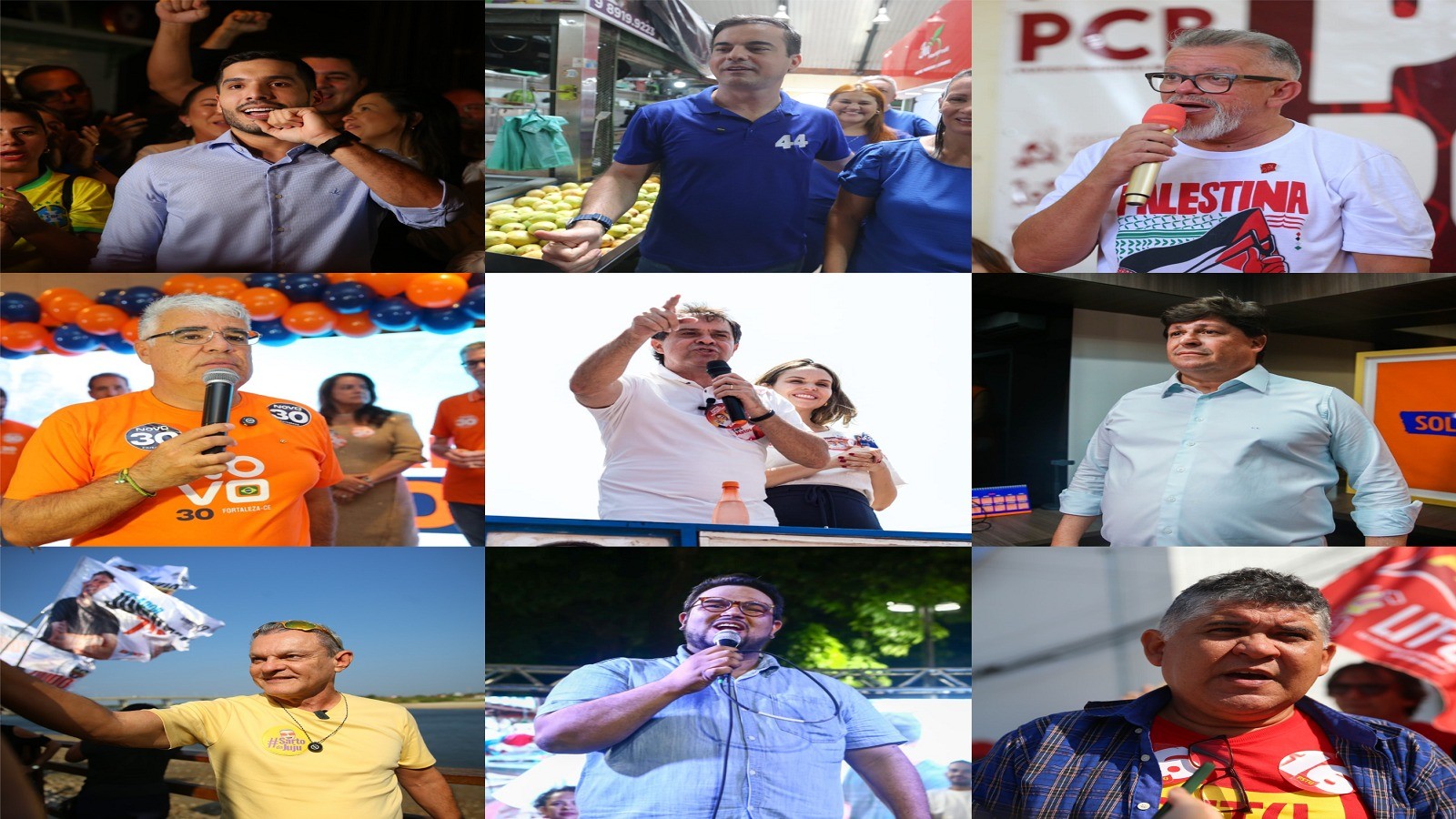 Confira a agenda dos candidatos à prefeitura de Fortaleza em 2024