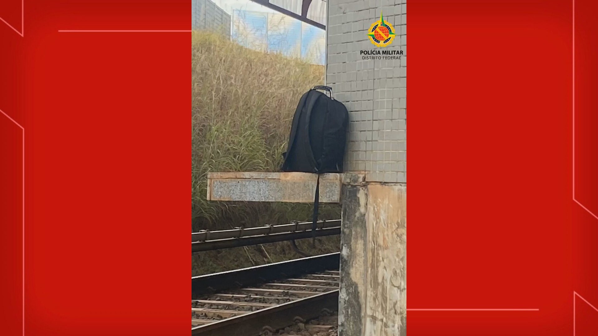 Esquadrão anti-bomba investiga artefato suspeito em metrô na Samambaia; circulação de trens é suspensa