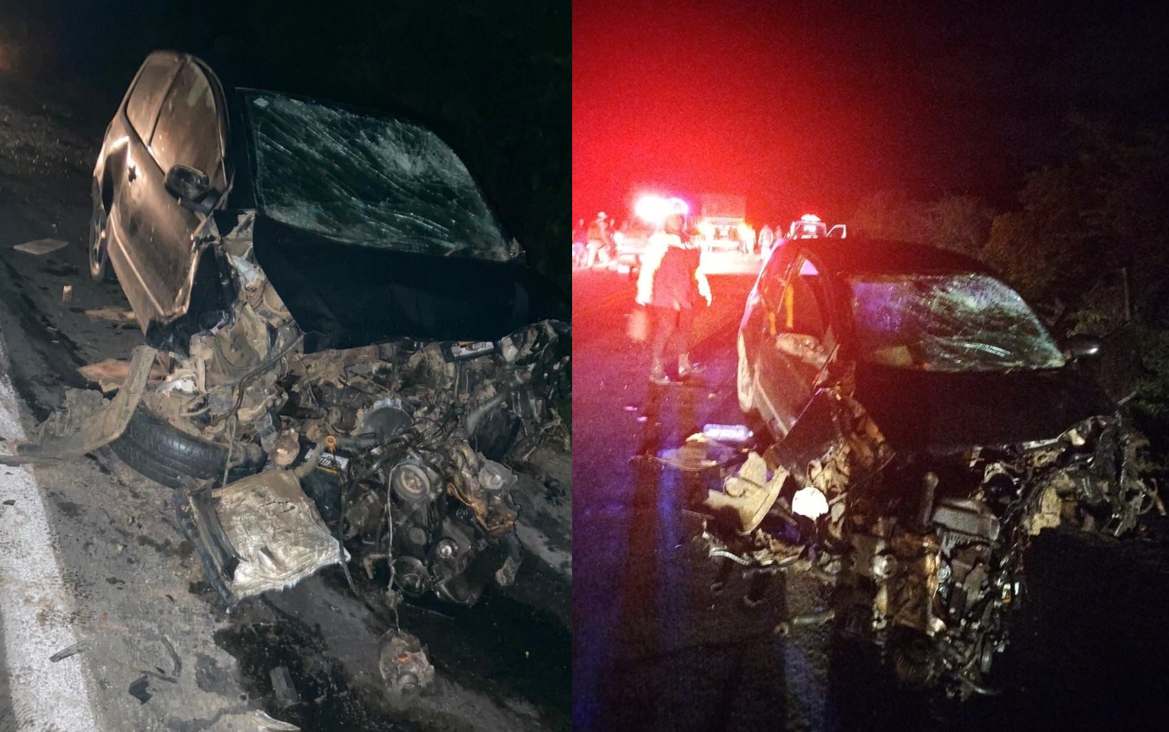 Duas pessoas morrem e outras quatro ficam feridas após acidente com carros, caminhões e viatura em rodovia na Bahia