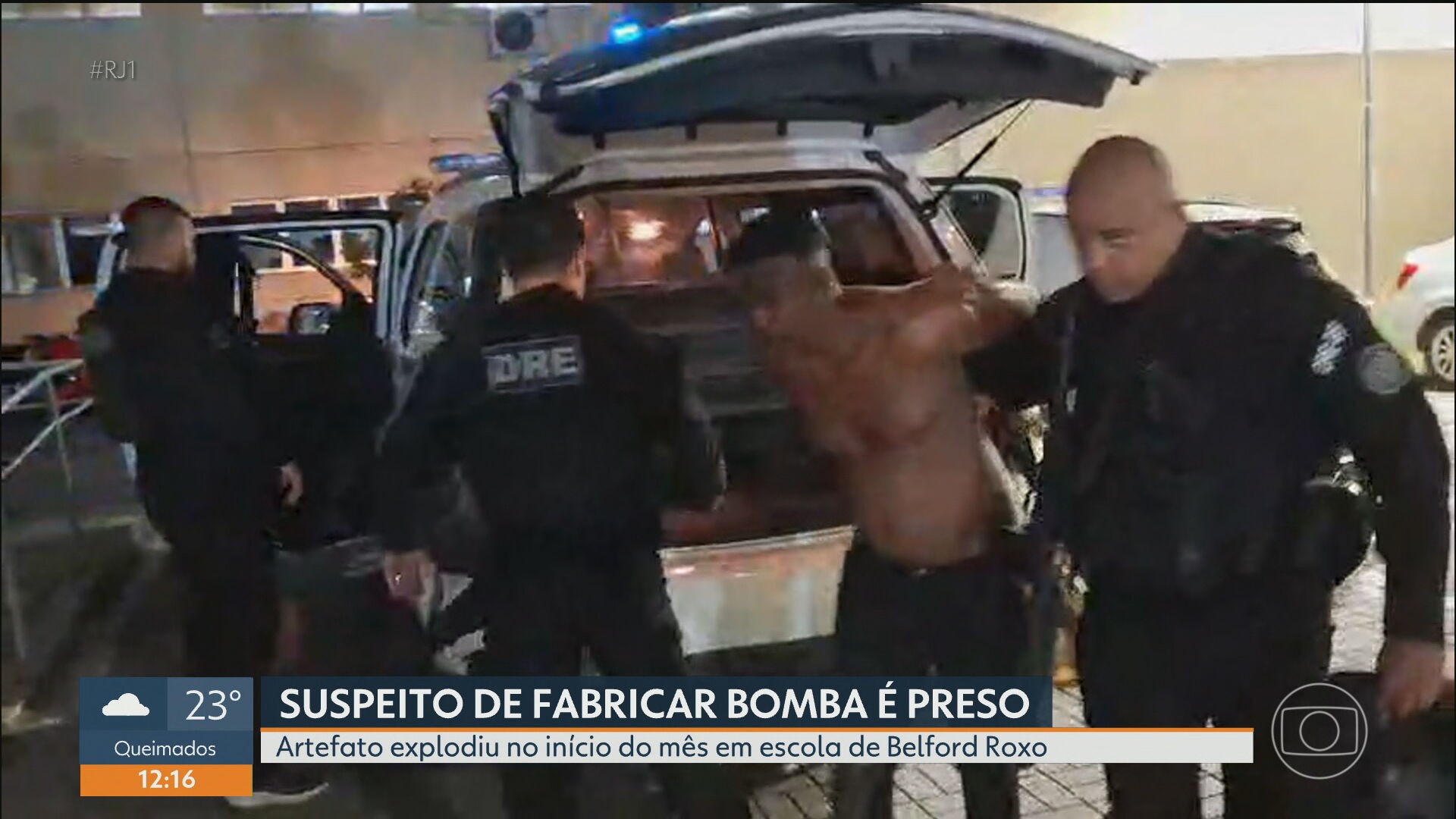 Polícia prende traficantes investigados por ligação com bomba que feriu alunos em Belford Roxo