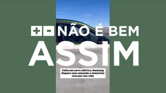 #NÃO É BEM ASSIM: Acidente com Mustang elétrico gerou boato de falha em 'piloto automático', mas polícia diz que carro estava no modo manual - Post viral diz que falha fez automóvel 'disparar sem comando'. Segundo Patrulha Rodoviária da Califórnia, motorista foi preso por suspeita de dirigir sob influência de álcool/drogas.  