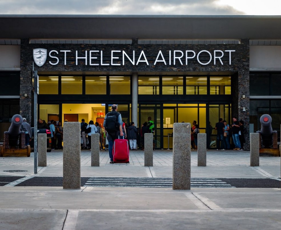 O aeroporto de Santa Helena — Foto: Governo de Santa Helena/Divulgação