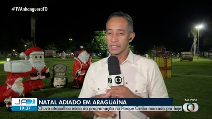 Chuva atrapalha início da programação de natal em Araguaína