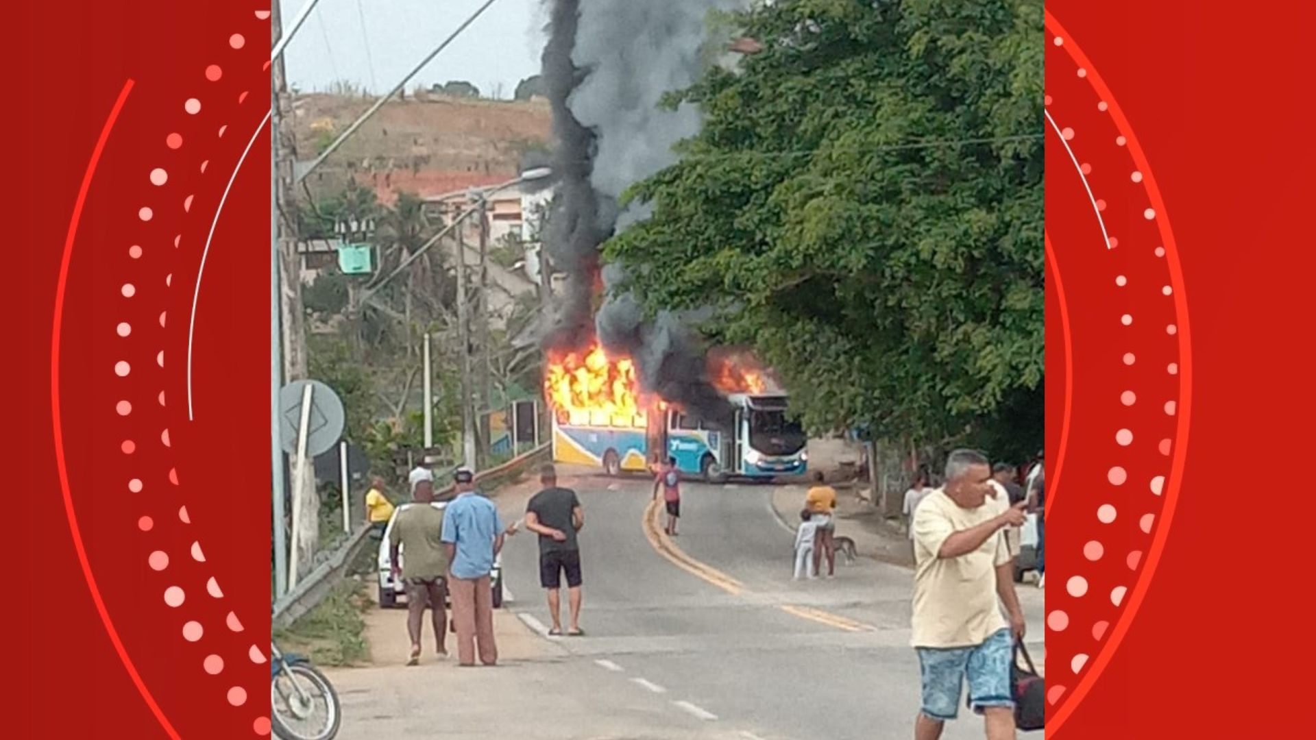 VÍDEO: confronto entre criminosos e polícia termina com morte, baleados e ônibus incendiado em Itapemirim, no ES