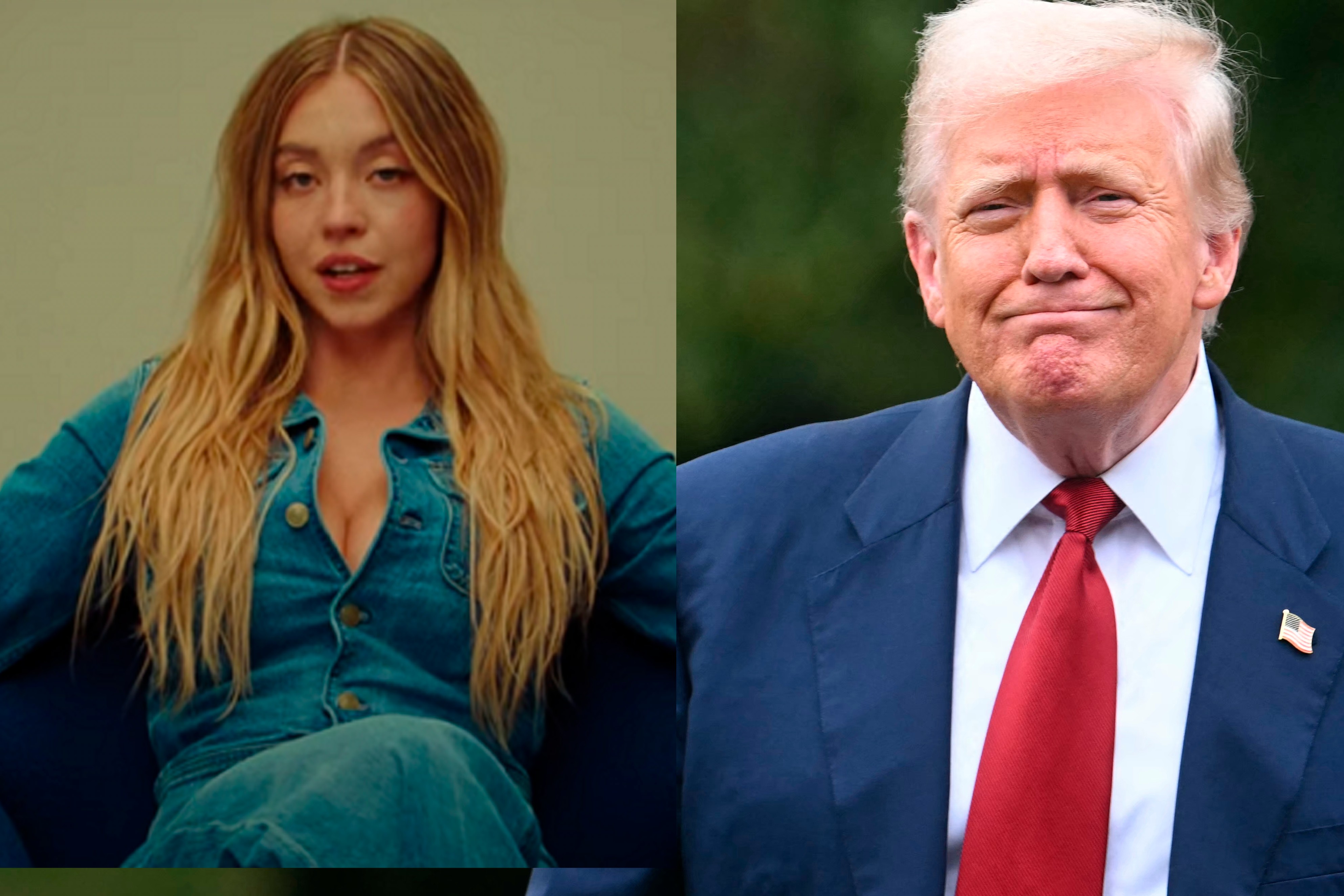 Trump celebra registro de Sydney Sweeney no Partido Republicano