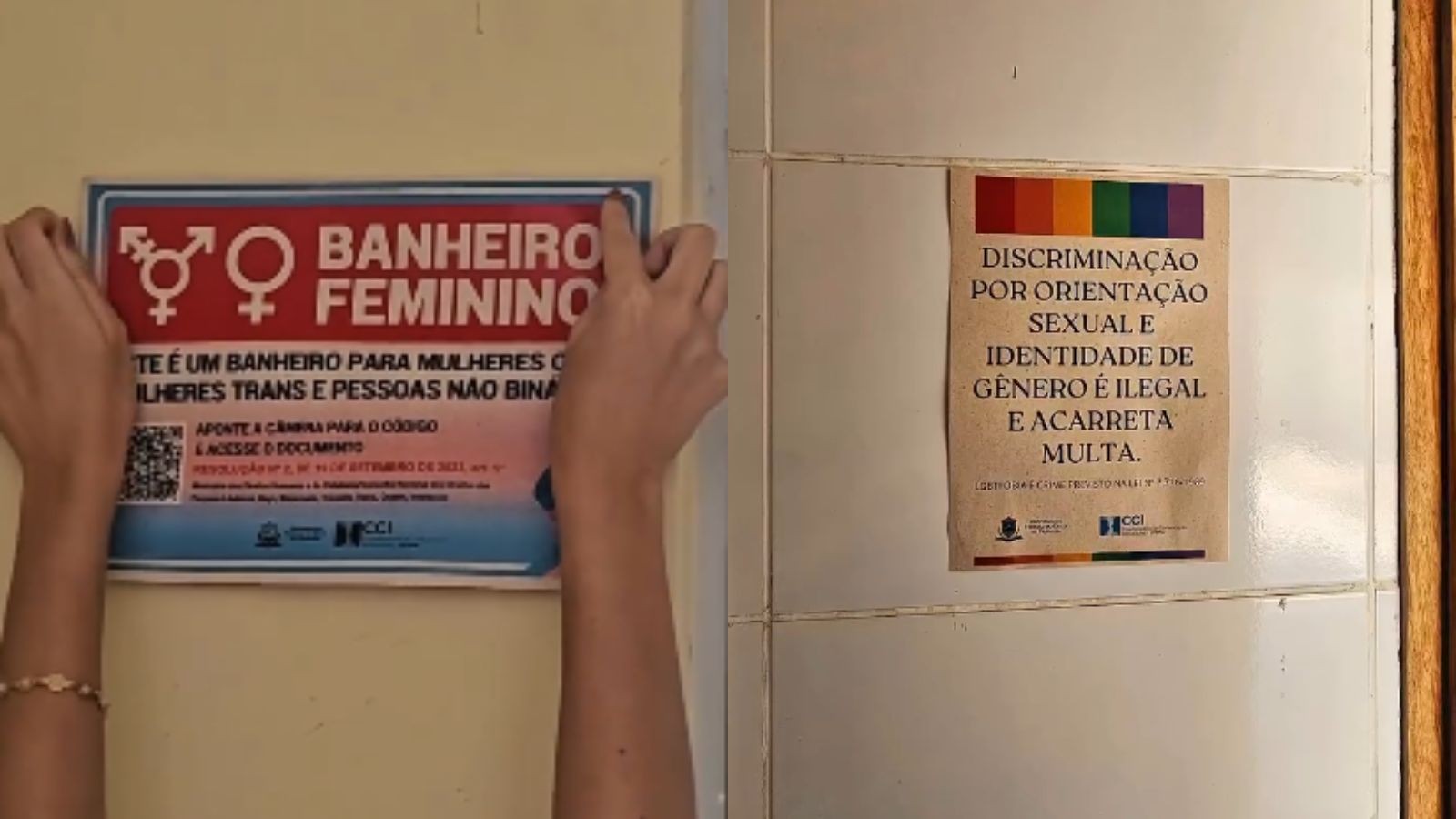 Universidade altera sinalização de banheiros e inclui pessoas trans e não binárias no PI