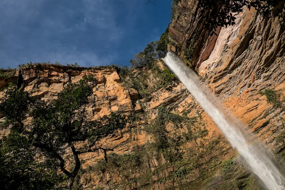 Véu de Noiva em Chapada dos Guimarães (MT) — Foto: Secom-MT