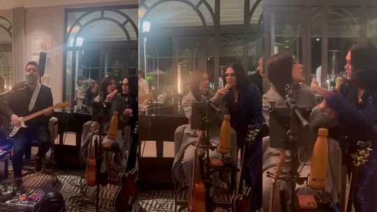 Jessie J faz apresentação surpresa em hotel depois de show no The Town - Cantora se apresentou neste sábado (13) no festival.