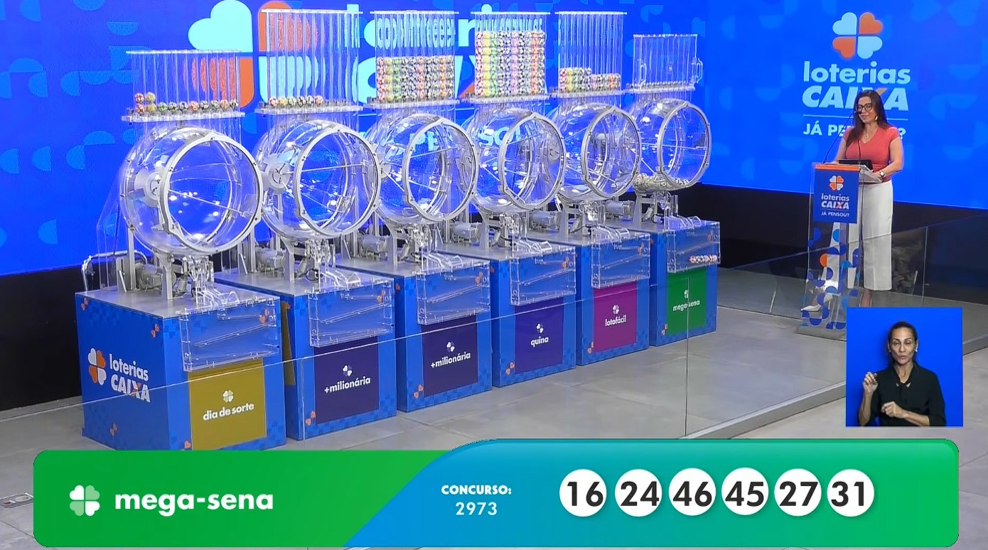 Mega-Sena, concurso 2973: veja os números sorteados