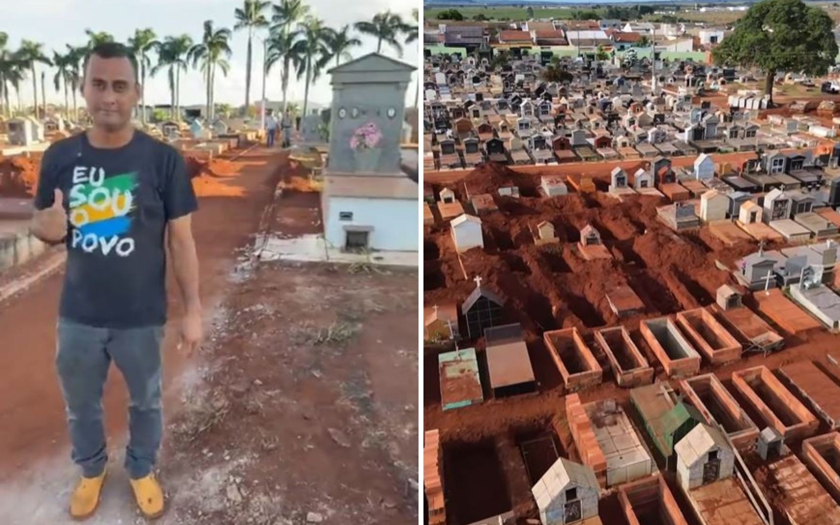 Influenciador é preso após ir a cemitério questionar retirada de restos mortais; vídeo