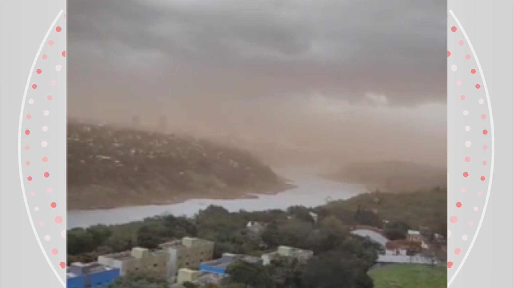 VÍDEO: tempestade de poeira invade Foz do Iguaçu pouco antes de chuva forte, e sensação térmica cai 12ºC em uma hora