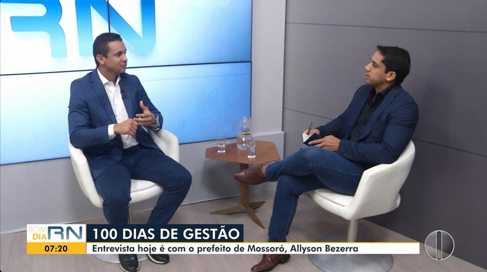 Alyson Bezerra em entrevista ao Bom Dia RN — Foto: Reprodução/Inter TV Cabugi