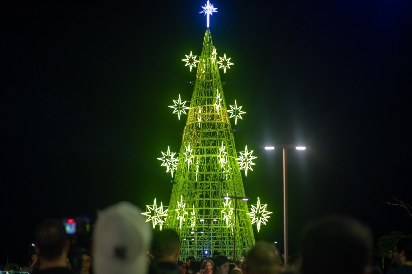 Árvore de Natal em Maceió — Foto: Reprodução