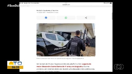 Confira os assuntos em destaque no portal g1 Tocantins