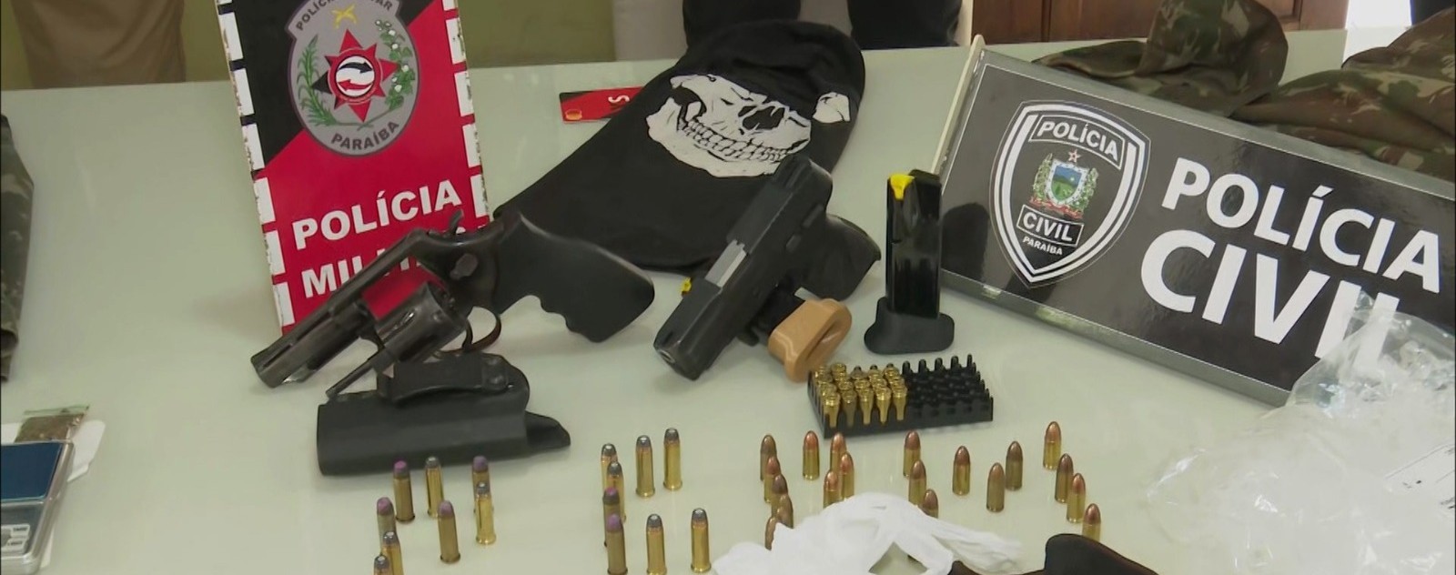 Polícia prende três pessoas e apreende armas durante operação em Santa Rita, na Grande João Pessoa
