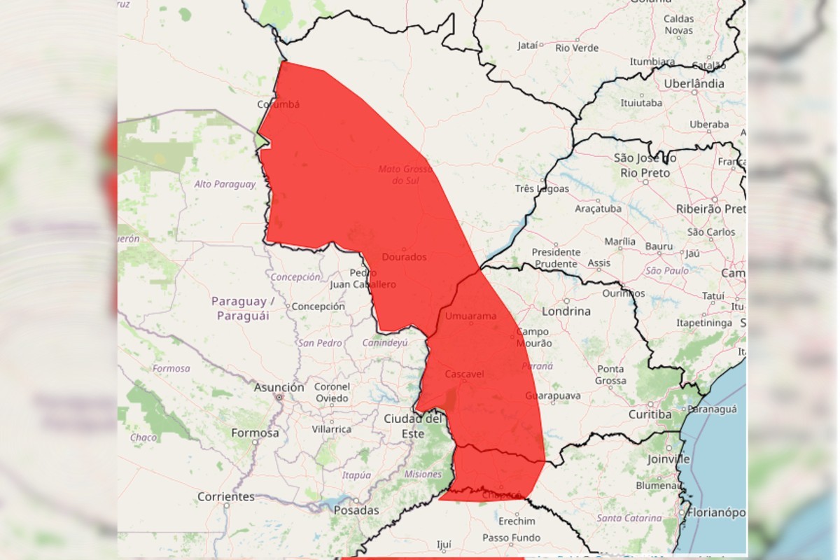 MS sob alerta vermelho: Onda de calor de 7 dias deixa cidades do Sul com 5 ºC acima da média