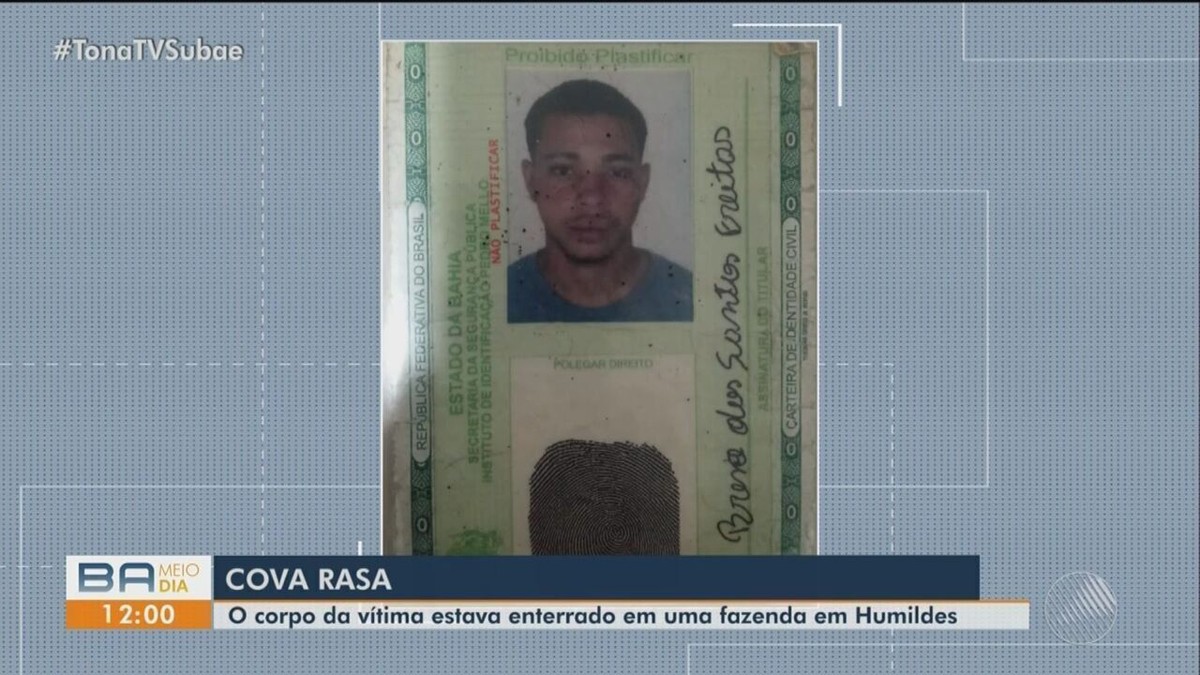 Pai Encontra Corpo De Filho Enterrado Em Cova Rasa Na Bahia Jovem