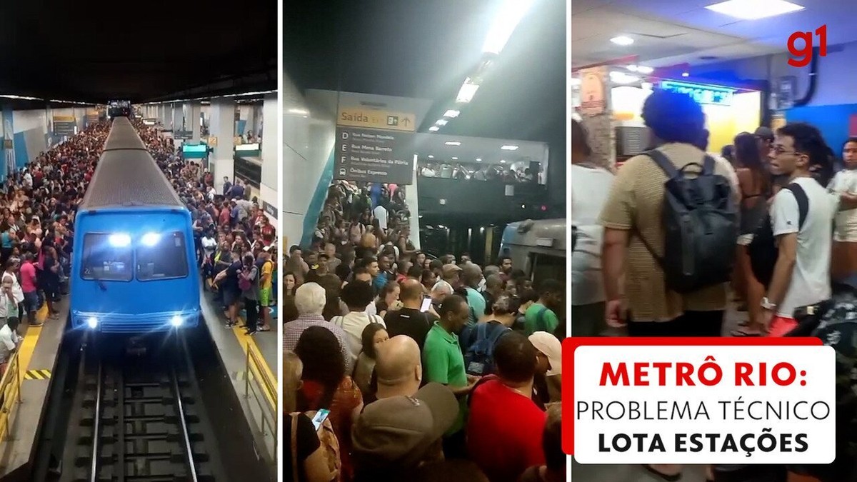 Problema técnico no metrô deixa estações cheias na Zona Sul e ...