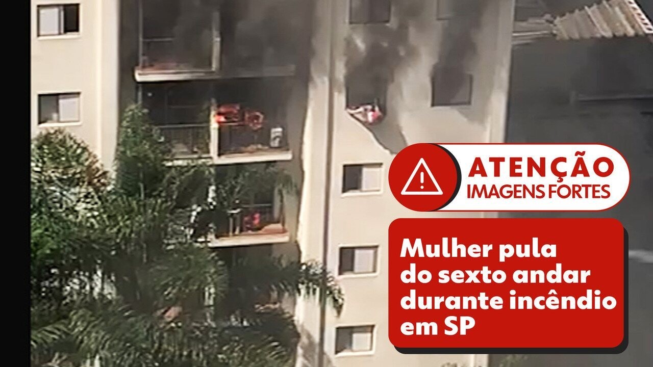 Incêndio atinge apartamento em SP e mulher pula do 6º andar para fugir ...