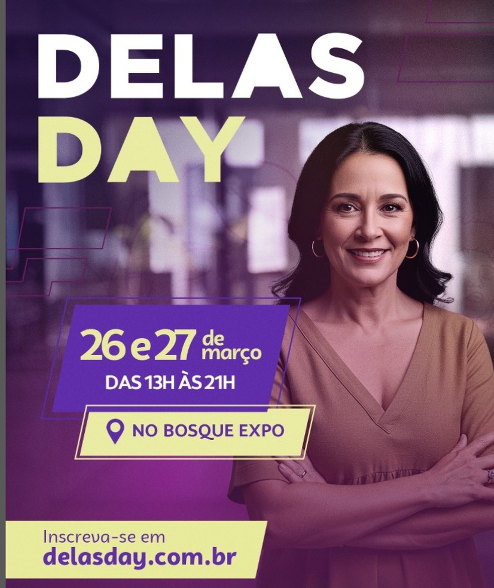 Evento Delas Day acontecerá nos dias 26 e 27, no Bosque Expo. — Foto: Sebrae MS