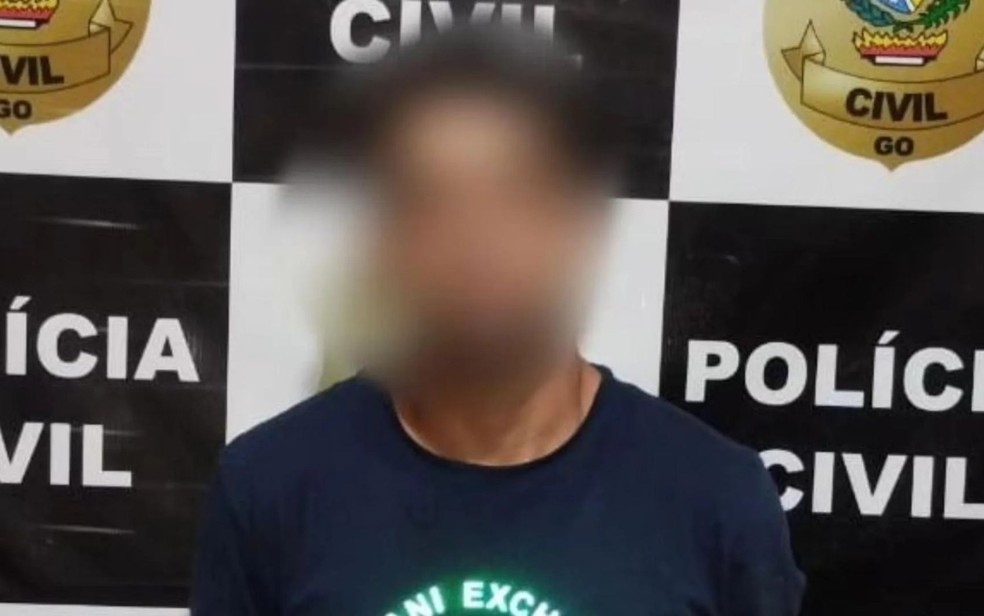 Wermerson foi conduzido à delegacia de Uruaçu e preso em flagrante por triplo homicídio — Foto: Dovulgação/Polícia Civil