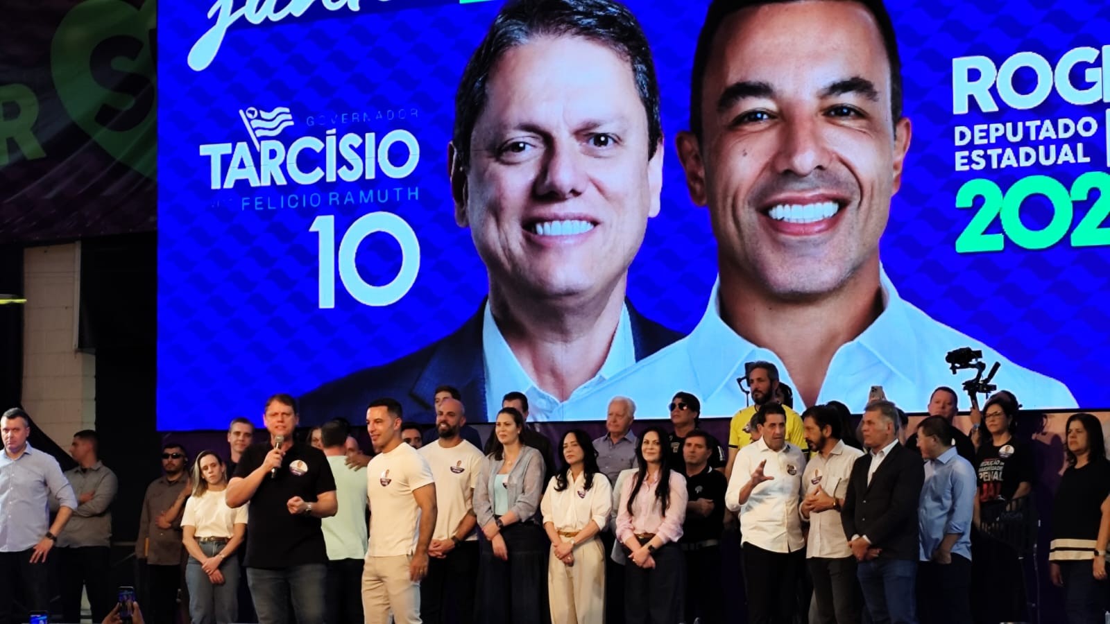 Tarcísio dá pontapé inicial em campanha à reeleição ao Governo ao lado de expoentes políticos em Osasco
