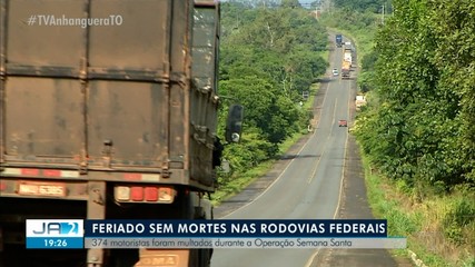 No TO, 374 motoristas são multados durante a Operação Semana Santa; saiba mais