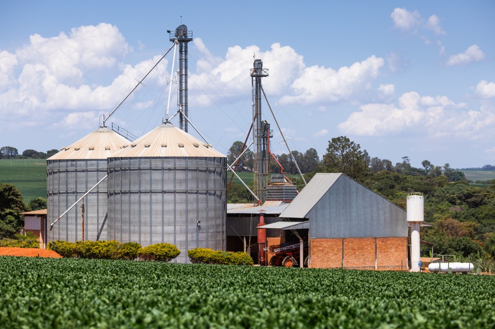 Imagem de armazenamento de grãos. — Foto: Confederação Nacional da Agricultura (CNA).