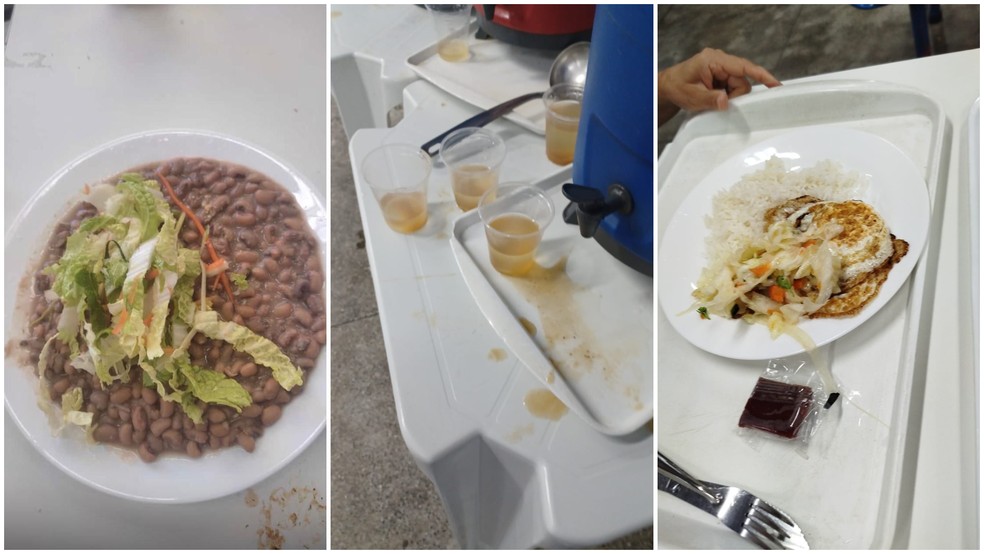 Funcionários e pacientes do IJF reclamam da qualidade das refeições servidas no hospital — Foto: Reprodução