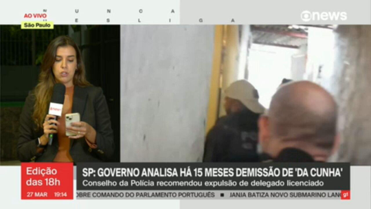SP: Governo analisa há 15 meses demissão de delegado 'da Cunha' - Programa: Jornal GloboNews edição das 18h 