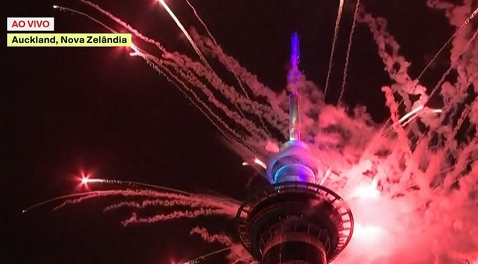 Virada na Nova Zelândia — Foto: g1