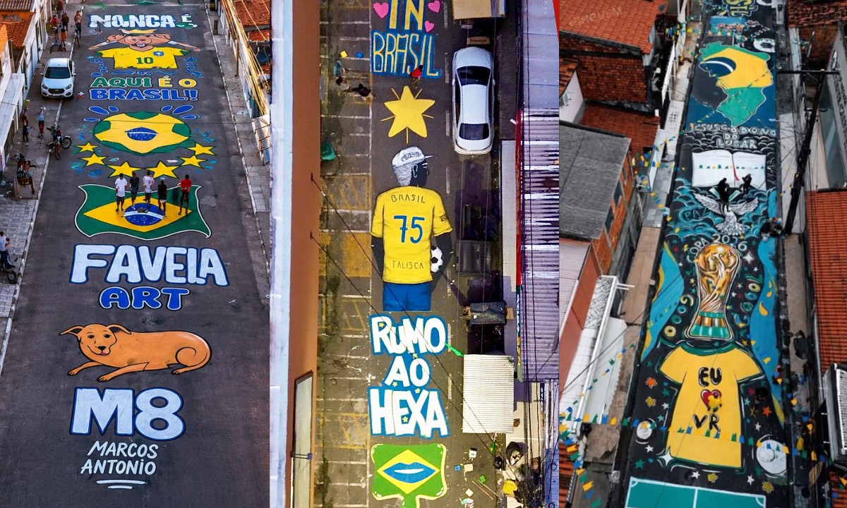 Feiraguay verde e amarela e bairros decorados: torcida pelo Brasil na Copa do Mundo enfeita ruas em Feira de Santana