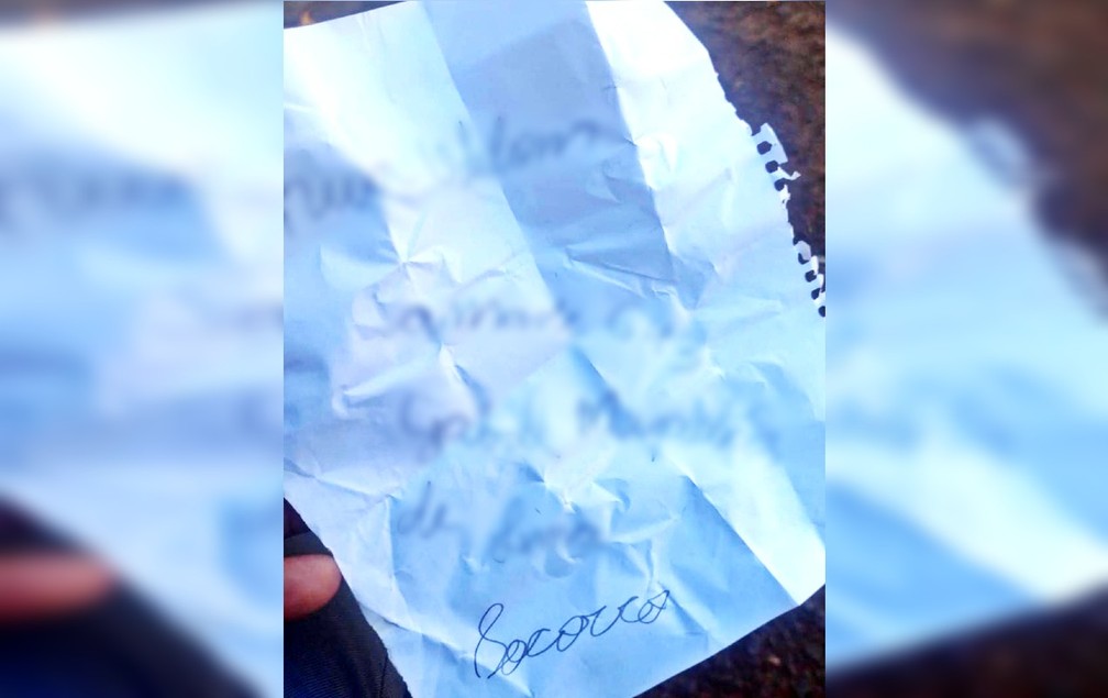 Menina de 11 anos espalhou cartas pedindo socorro a vizinhos em Rio Preto — Foto: Reprodução