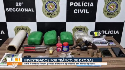 Operação policial prende 2 homens investigados por tráfico de drogas em Parauapebas