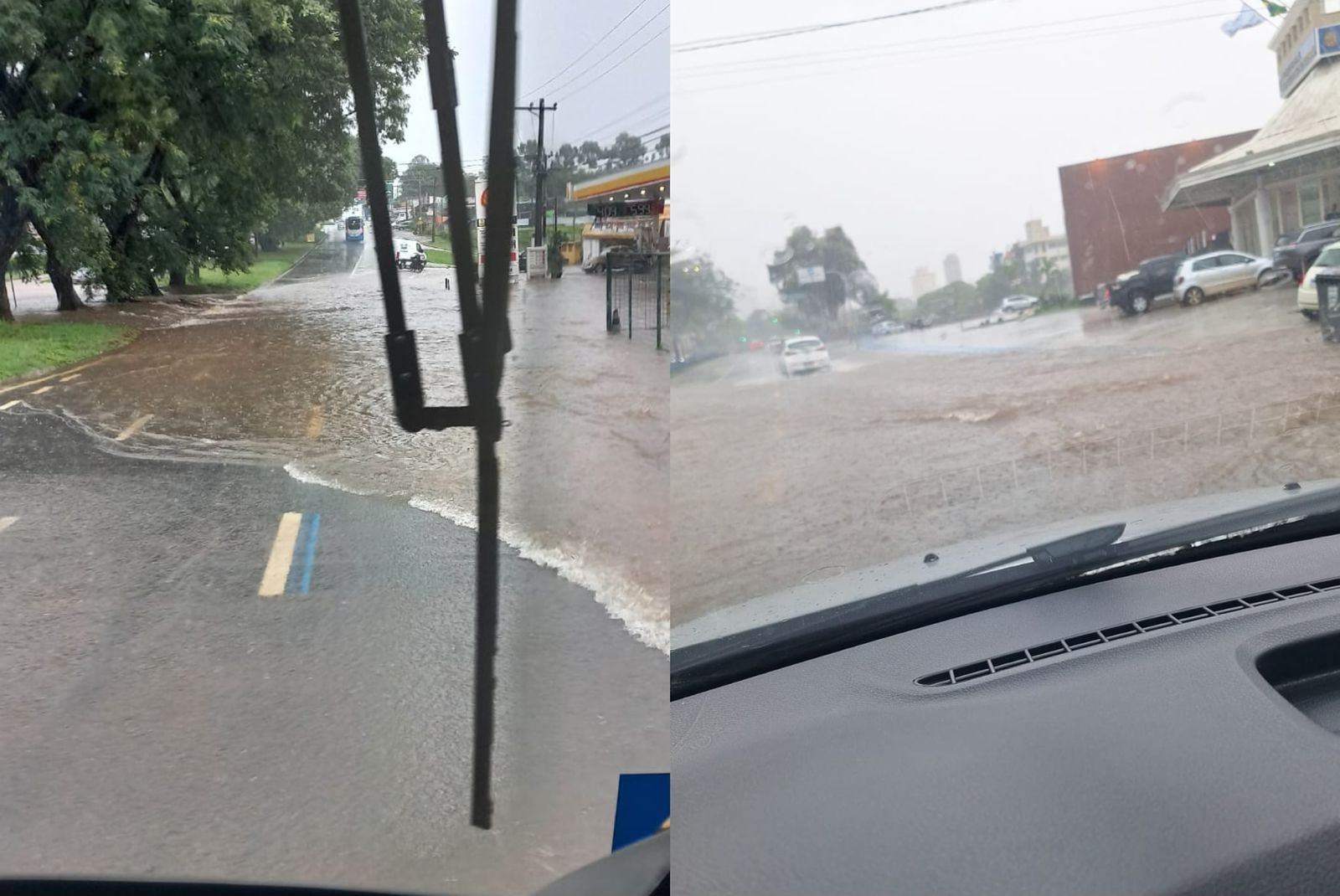 Chuva interdita avenida e provoca pontos de alagamento em Sorocaba